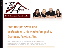 Tablet Screenshot of fotohuette-bernstadt.de